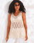 Tunique sans manches, macramé (ficelle)