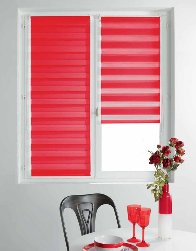 Store jour/nuit coloré (rouge)