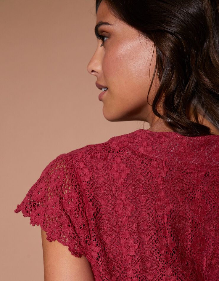 Robe longue dentelle macramé (paprika) Robe longue dentelle macramé (paprika)