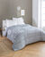 Couette coton imprimé Tea 200 g/m² (gris)