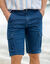 Bermuda cargo en denim ultra stretch (stone)