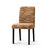 Housse microfibre bi-extensible imprimé vagues spéciale chaise (chocolat)