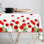 Nappe toile cirée imprimé coquelicots (rouge)