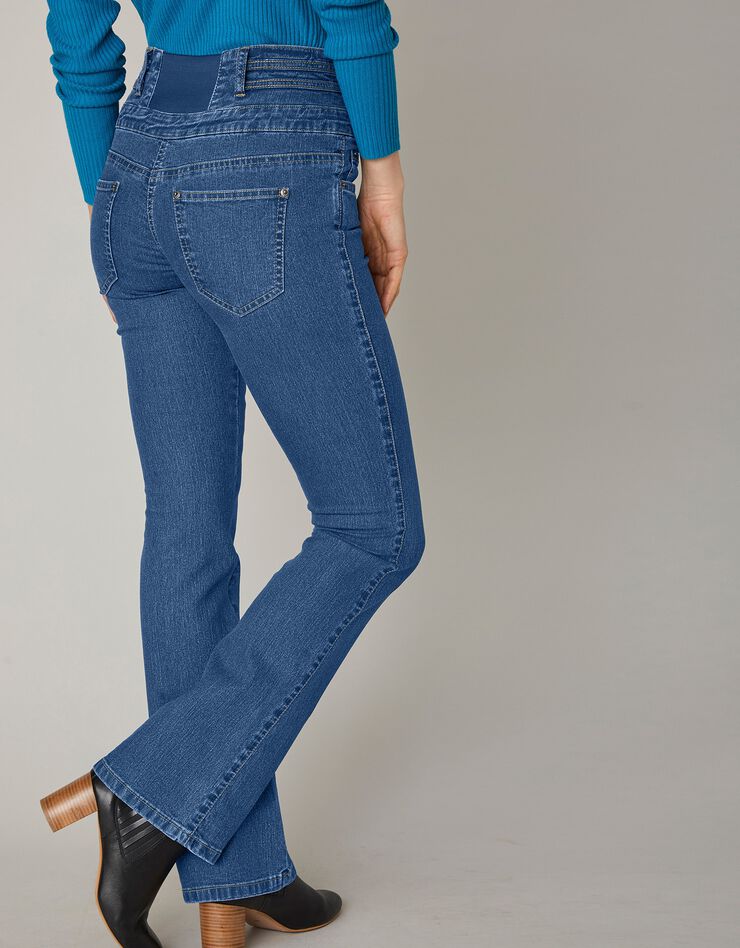 Jean coupe boocut taille haute - entrej. 75 cm (stone) Jean coupe boocut taille haute - entrej. 75 cm (stone)