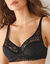 Soutien-gorge en dentelle et microfibre "Well Allure l'Elégante" - avec armatures (noir)