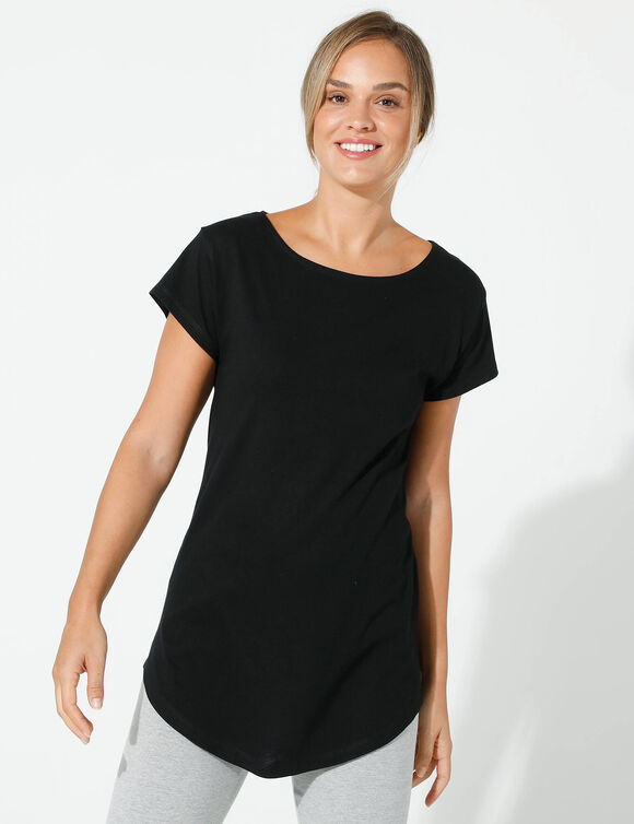 Tee-shirt manches courtes (noir)