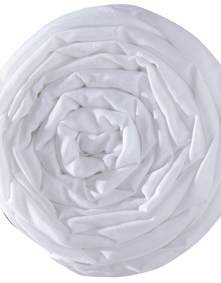 Drap-housse uni jersey bonnet 40 cm (blanc)