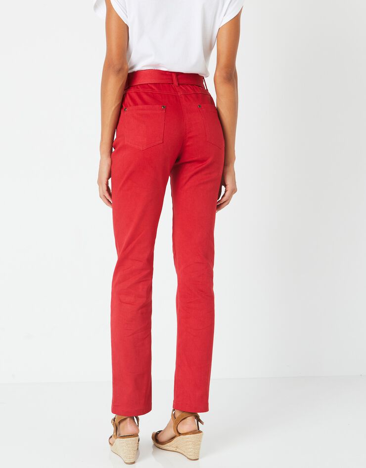 Pantalon droit spécial petites (cerise) Pantalon droit spécial petites (cerise)