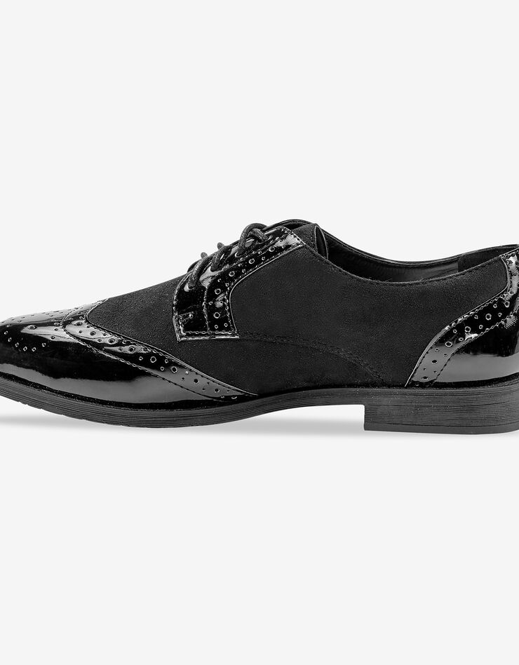 Derbies vernis bi-matière (noir) Derbies vernis bi-matière (noir)