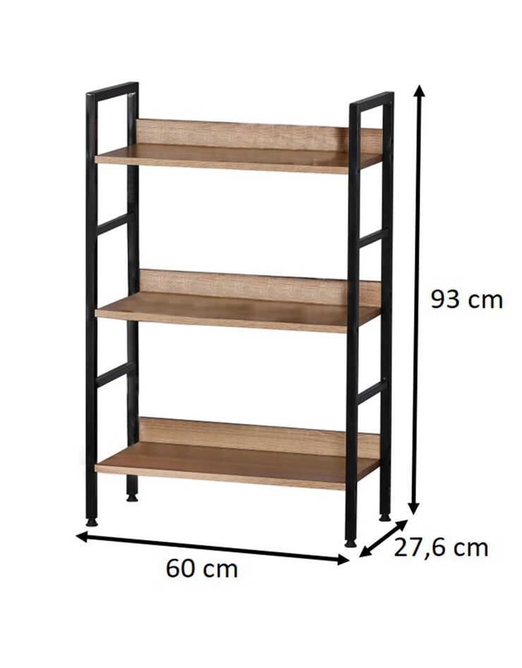 Etagère STOCKIES style industriel - 3 niveaux (naturel)