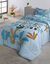 Couette enfant microfibre pandas 200 g/m² (bleu)