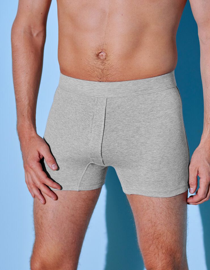 Boxer ouvert - lot de 3 (gris chiné) Boxer ouvert - lot de 3 (gris chiné)