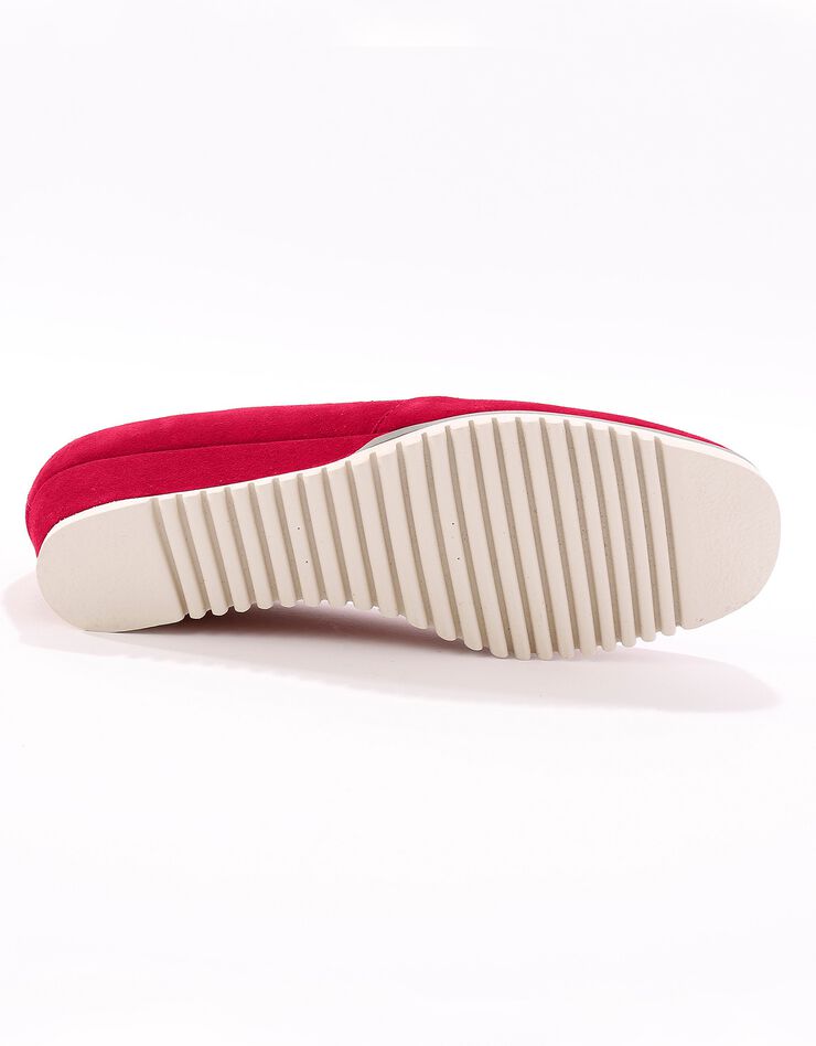 Ballerines compensées en cuir - rouge (rouge) Ballerines compensées en cuir - rouge (rouge)