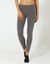 Legging uni maille taille &eacute;lastiqu&eacute;e (gris anthracite)