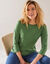 T-shirt volume loose manches 3/4 (vert mousse)