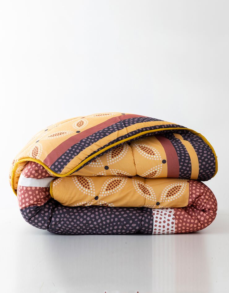 Couette coton imprimée Africa 400g/m2 (terracotta)