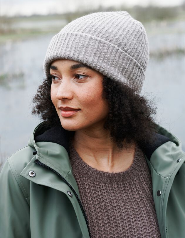 Bonnet mixte en polyester recyclé(**) (taupe)