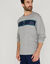 T-shirt pyjama rayure plac&eacute;e manches longues (gris chin&eacute;)