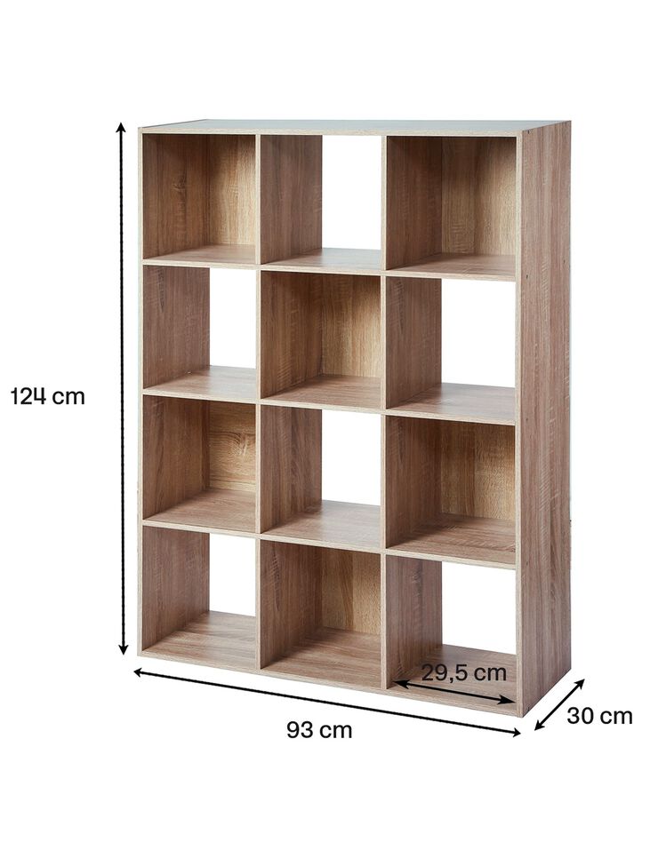 Meuble de rangement ORIGAME – 12 cases (naturel)