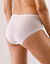 Culotte microfibre et dentelle stretch forme maxi taille haute Isili - lot de 2 (ivoire)
