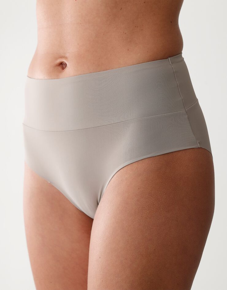 Culotte taille haute grand confort invisible - Lot de 2 (taupe)