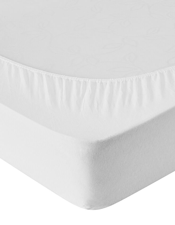 Protège-matelas molleton absorbant 400 g/m2 housse 30 cm (blanc) Protège-matelas molleton absorbant 400 g/m2 housse 30 cm (blanc)