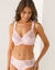 Soutien-gorge brodé microfibre avec armatures Sienne - lot de 2 (blanc + poudre)