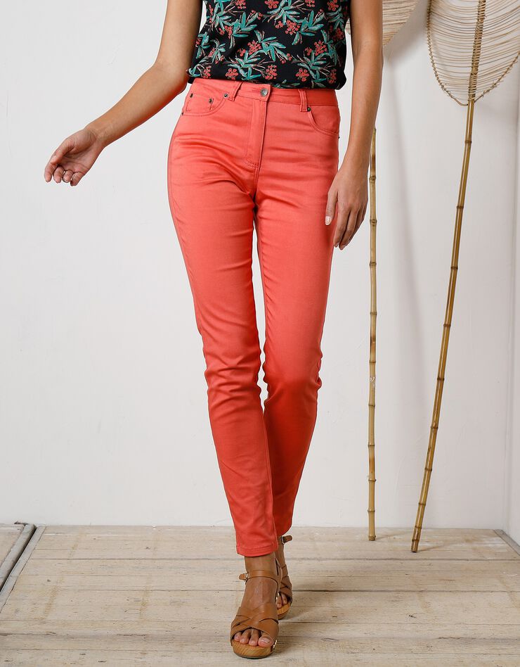 Pantalon fuselé couleur (mandarine) Pantalon fuselé couleur (mandarine)