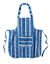 Tablier cuisine rayé forme bavette (bleu)