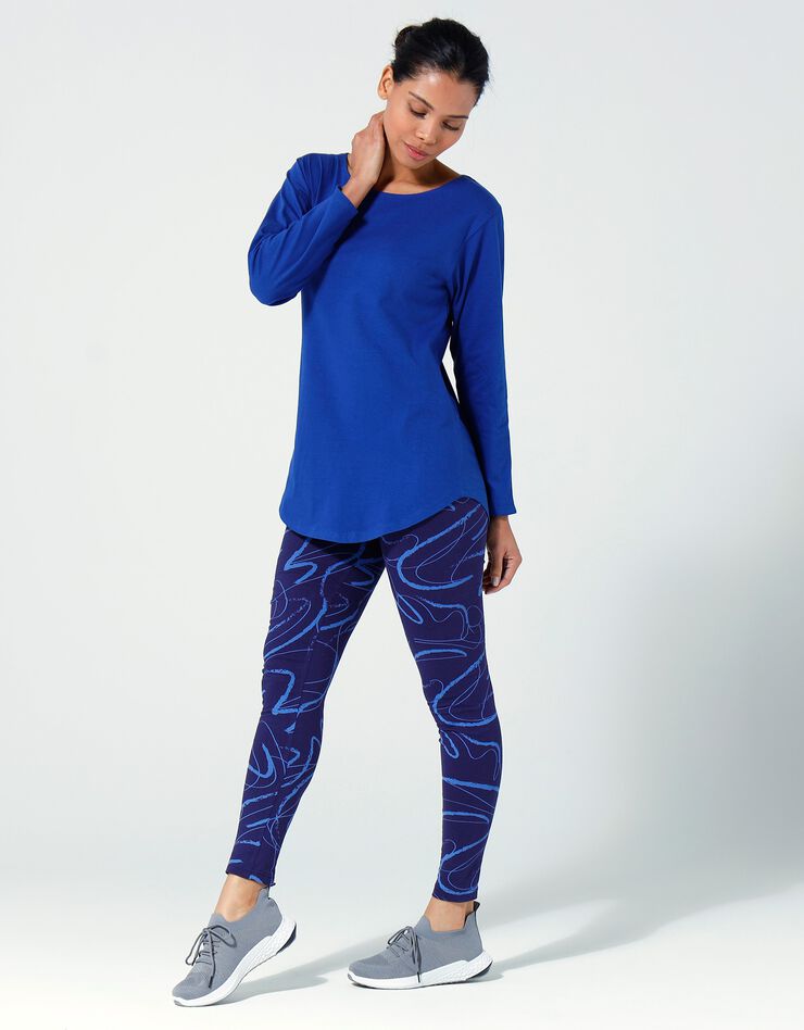 Tee-shirt manches longues (bleu indigo) Tee-shirt manches longues (bleu indigo)