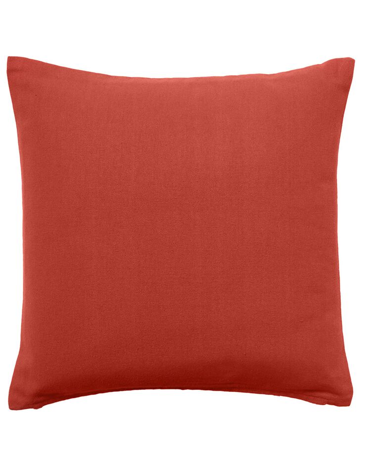 Housse de coussin unie bachette - lot de 2 (terracotta) Housse de coussin unie bachette - lot de 2 (terracotta)