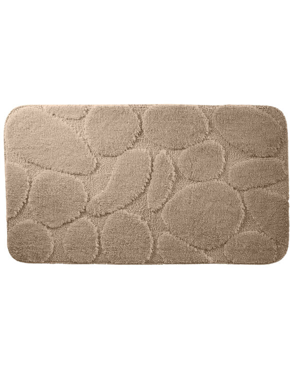 Tapis de bain motif galets (sable)
