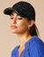 Casquette effet tweed (noir)