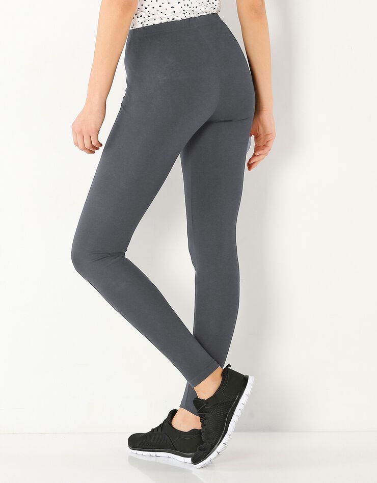 Legging long uni - lot de 2 (gris foncé / noir) Legging long uni - lot de 2 (gris foncé / noir)
