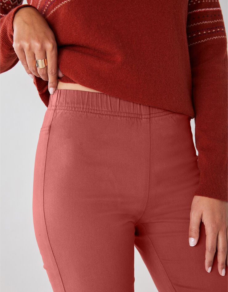Pantalon sculptant effet ventre plat taille élastiquée (tomette) Pantalon sculptant effet ventre plat taille élastiquée (tomette)