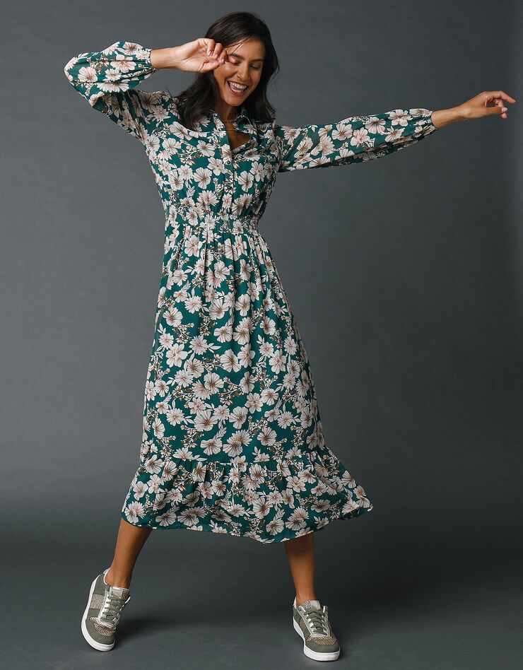 Robe longue imprimée (vert) Robe longue imprimée (vert)