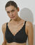 Soutien-gorge emboîtant maille et dentelle "Amourette"- avec armatures (noir)