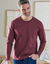 T-shirt col rond manches longues - lot de 3 (bordeaux + marine + bleu)