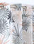 Voilage imprimé feuilles tropicales (blanc / orange)