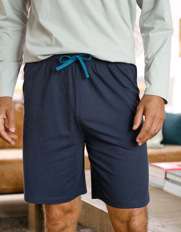 Short pyjama uni marine (marine)