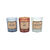 Coffret de 6 bougies parfumées (blanc/bleu/corail)
