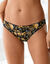 Slip coton imprimé  "graphique" - lot de 4 (noir / miel)