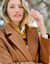 Manteau mi-long à col tailleur, boutonnage croisé (caramel)