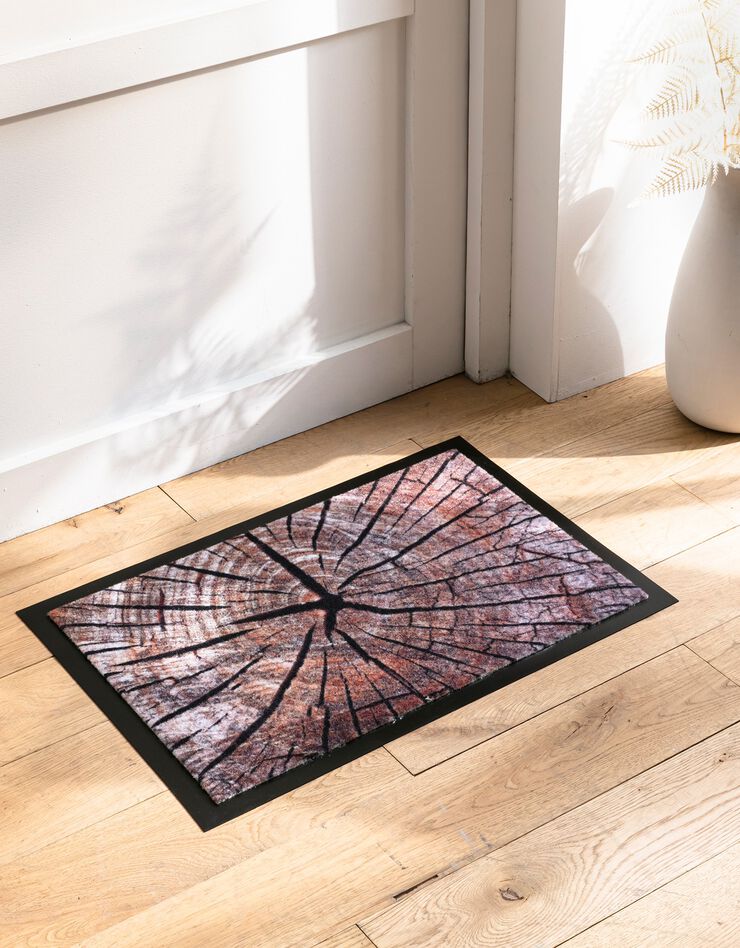 Tapis anti-poussière rondin de bois (imprimé)