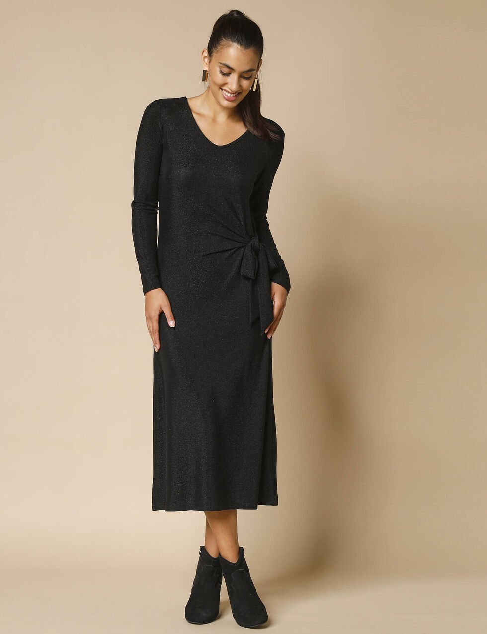 DKNY SANS MANCHE - Robe Longue - Black/noir