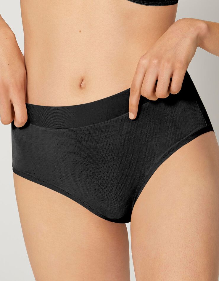 Culotte maxi taille unique extensible noire Go Allround - Lot de 2 (noir) Culotte maxi taille unique extensible noire Go Allround - Lot de 2 (noir)