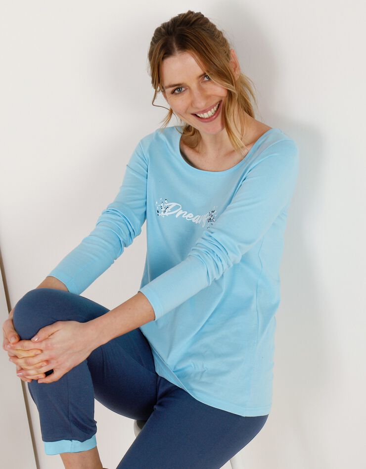 Tee-shirt manches longues – turquoise (turquoise)