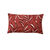 Housse de coussin imprimé feuillage (terracotta)