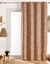 Rideau jacquard imprimé lignes (terracotta)