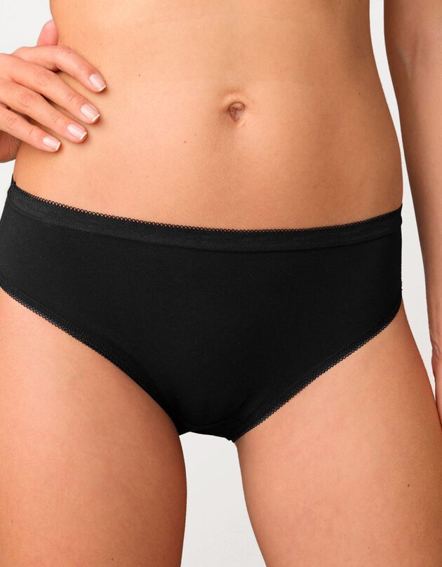 Culotte midi basique - lot de 3 (noir)